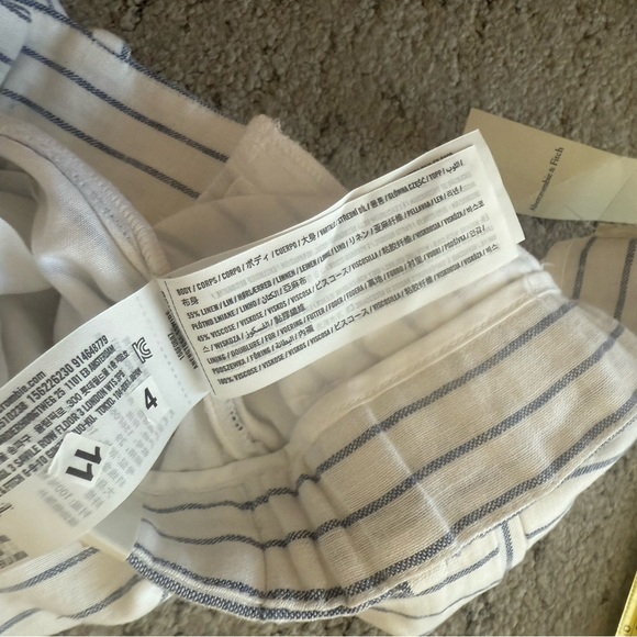 Abercrombie & Fitch 8R (29)NWT Sloane linen blend ultra Wide Leg high waist pant - Picture 14 of 16